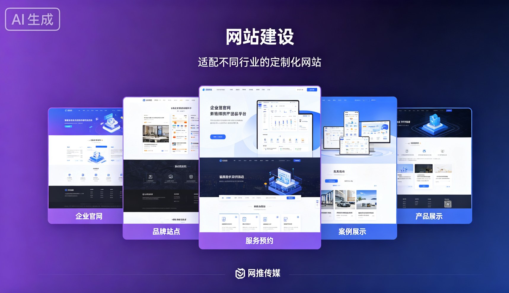 南京网站建设宣传图 - 响应式官网设计展示